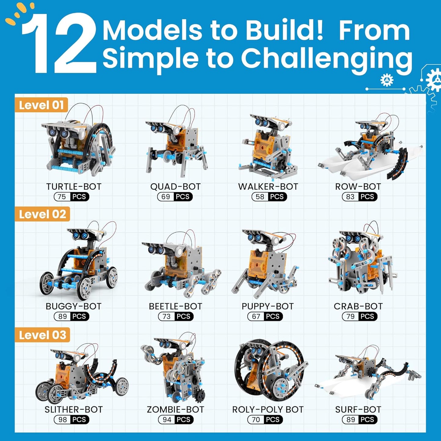 Solar Robot Building Kit